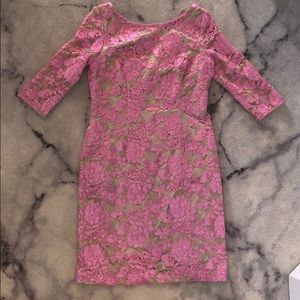Eliza J Pink & Nude Cocktail Dress